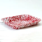 Crow Canyon Marbled Enamelware Open Roasting Baking Pan, Available 5 Colors. Fixed Price $40.99.
