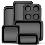 6-PIECE Carbon Steel Bakeware Set, Nonstick Baking Pans With Cookie Sheet, De.... Fixed Price $38.64.