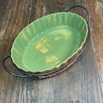 Temptations By Tara Santo Mauro Ovenware For Csa Oval Casserole Dish With Stand. Fixed Price $25.16.