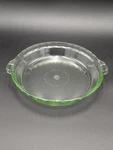 Martha Stewart Everyday Mse 9.5 Green Tinted Fluted Edge Pie Pan (pyrex 229). Fixed Price $12.50.