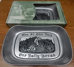 2) Wilton Armetale Pewter Bread Tray Our Daily 1 New In Box Lqqk. Fixed Price $40.00.