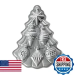 Nordic Ware Vintage Ornament Cakelet Pan, 2 Cup Capacity, Silver. Fixed Price $27.02.