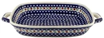 Polish Pottery Rectangular Baking Dish With Handles By Zaklady Boleslawiec. Fixed Price $179.00.