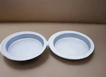 2 Bakers Secret Non Stick Cake Pans Round Wide Rimmed Baking 9 Inch. Fixed Price $11.50.