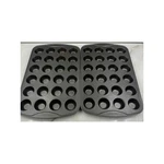 Oneida 24 Cup Mini Muffin Pan Set Of Nonstick Steel Baking Sheets Gray. Fixed Price $54.95.
