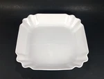 Revol France White Porcelain Serving Baking Dish Scalloped Ruffled Square 11". Fixed Price $49.99.