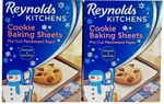 2X Reynolds Kitchens Cookie Baking Sheets Pre-cut Parchment Paper 22 Count Each. Fixed Price $19.95.