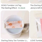 The Darling Effect Tumbler Lid Tag Floral For 40OZ. Fixed Price $12.00.