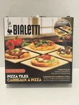 New Bialetti Pizza Tiles Serving Stone 4 Pieces 7.5X7.5 Cordierite Bbq Oven. Fixed Price $19.99.