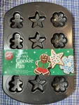 Wilton 12-CAVITY Non-stick Steel Cookie Gray 2105-8122. 3 Pans Total.. Fixed Price $21.00.