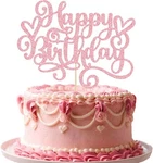 Gyufise 1PCS Happy Birthday Cake Topper Glitter Pick For Pink. Fixed Price $10.36.