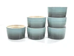 Creuset Stoneware Stackable Ramekins 200ML / 7OZ Color Ocean Of 6. Fixed Price $125.00.