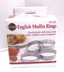 New Set Of 4 English Muffin, Egg, Pancake, Bagel S.s. Rings Norpro. Fixed Price $15.99.
