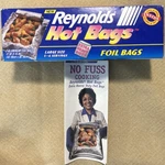 Reynolds Hot Bags Foil Large Size Extra Heavy Duty 2 Discontinued Open Box. Fixed Price $13.77.
