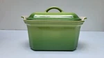 Le Creuset Terrine Dish W/ Press - Heritage 27OZ Palm Nib. Fixed Price $129.00.