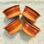 Cermer Terracotta Ramekin Set Of 4 Creme Brulee Dipping Nut Bowls 3.5" Wide Eco. Fixed Price $20.00.