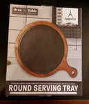 Appetit Cheese Board Charcuterie Slate Wood Round Serving Tray New & Sealed. Fixed Price $16.99.