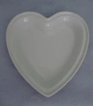 Chantal Ceramic Lilac Purple/white Heart-shaped Baking/serving Dish (93-HPDD24). Fixed Price $39.00.
