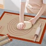 Silicone Baking Mat, 24" X 16" Pastry Rolling Sourdough Ma.... Fixed Price $14.56.