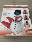 Vtg New Create Celebrate 3D Silicone Set Of 2 Snowman Cake Mold Pans. Fixed Price $39.95.