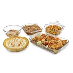 Open Box, Libbey Baker's Basics 6-PIECE Glass Casserole Baking Dish Set. Fixed Price $44.90.