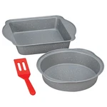 2-PC. Nesting Bakeware Set With Mini Spatula By Chef's Pride. Fixed Price $21.22.