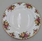 Royal Albert Old Country Rose Scalloped Rim Dessert Cake Tray 1962 10.5 Inches. Fixed Price $35.68.