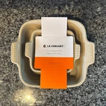 Le Creuset Heritage Stoneware Square Baker Of 2 (1-8IN And 1-5IN)OCEAN. Fixed Price $119.86.