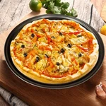 Nonstick Pizza Pan Kitchenware Baking Tray, Silicone For Home (black). Fixed Price $10.04.