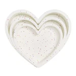 Heart Shaped Cake Pan Set, 3 Sizes 10 8 6 Inch, Silicone Bakeware, White. Fixed Price $29.98.