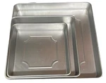 Wilton Performance Square Cake Pans Set 3 Piece 10,12,16" Pizza 2" Deep Dish. Fixed Price $34.94.
