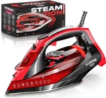 Utopia Home Steam Iron For Clothes Non-stick Soleplate Pack Of 1, Black-red. Fixed Price $56.61.
