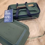 Pyrex Portables 233-S Qt Ribbed Casserole Dish Lid Carrying Bag Case 13X9X2. Fixed Price $20.00.