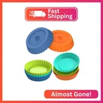 Webake Silicone Quiche Pan, 8PCS Fluted Tart Pans 5 Inch Round Baking Molds Smal. Fixed Price $18.31.