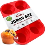 Silicone Texas Muffin 6 Jumbo Cupcake Pan, Non-stick, Just Po. Fixed Price $19.49.