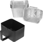 Grill Grease Cup Catcher With 10-PACK Aluminum Drip Pans Liners For Pit Boss 2/3. Fixed Price $46.99.
