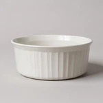 Vintage Corningware French White Stoneware F-1-B Round Casserole 2.5 No Lid. Fixed Price $15.00.