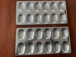 Vintage 12 French Madeline Sponge Cake Cookie Mold Sheet Pan Aluminum Set Of. Fixed Price $12.99.