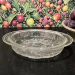 Libbey Glass Clear Embossed Fruit Pie Plate, Vintage Orchard Design Bakeware. Fixed Price $16.00.