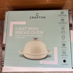 New Crofton Cast Iron Bread Oven 9" White Enamel Gas/electric/induction/halogen. Fixed Price $59.99.
