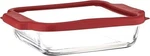 8-INCHSQUARE Glass Baking Dish With Truefit Cherry Lid. Fixed Price $38.24.