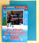 Lego Creator Hallmark Childrens Christmas Card 59PCS Train Engine Complete Kit. Fixed Price $9.99.