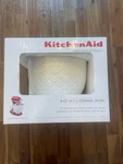 White Ceramic Bowl Mermaid Lace 5 Qt Quart New In Box. Fixed Price $80.00.