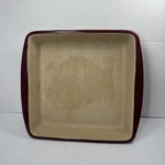 Pampered Chef 1339 Stone Square Pan Cranberry 9X9 Dish Baker. Fixed Price $56.99.