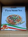 Kitchen Worthy Pizza Stone Set 13". Fixed Price $30.00.