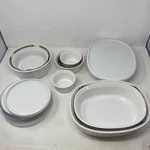 Corningware French White 18PC Round & Oval Bakeware Set W/lids (1 Bowl). Fixed Price $109.99.