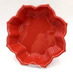 Chantal Talavera Scalloped Star Shaped Red Glazed Ceramic 93TV224 Bake Dish Chip. Fixed Price $14.99.