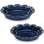 Vancasso Stern Ceramic Pie Pan, 9 Inch Pans With Ruffled Edge, Deep D.... Fixed Price $81.88.
