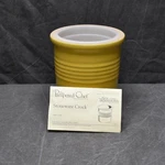 Vintage Pampered Chef Stoneware Crock Yellow Holder Traditions 1311 Usa. Fixed Price $22.99.