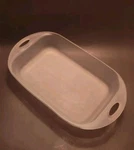Anchor Hocking White Frost Glass Qt Baking Dish Casserole 9" X 13" 2". Fixed Price $22.00.